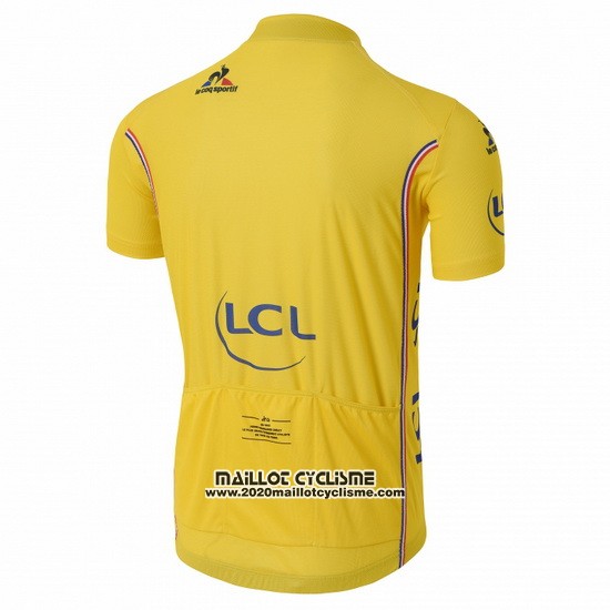 2016 Maillot Ciclismo Tour de France Jaune Manches Courtes et Cuissard